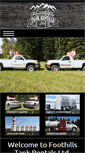Mobile Screenshot of foothillstankrentals.com